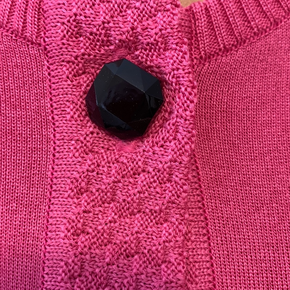 Exclusively MISOOK new top S pink knit shirt sleeve - Picture 3 of 6